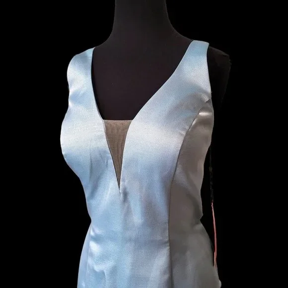 Morell Maxie Ice Blue Mermaid Prom Dress - Picture 5 of 9